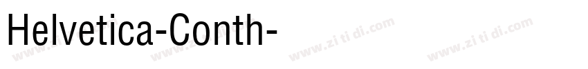 Helvetica-Conth字体转换