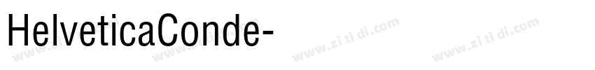 HelveticaConde字体转换
