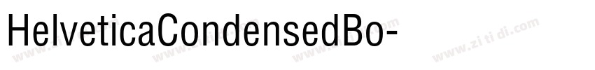 HelveticaCondensedBo字体转换