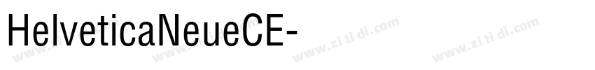 HelveticaNeueCE字体转换