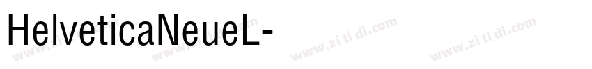 HelveticaNeueL字体转换