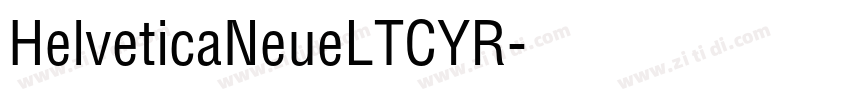 HelveticaNeueLTCYR字体转换