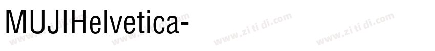 MUJIHelvetica字体转换