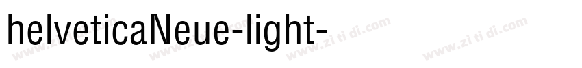 helveticaNeue-light字体转换