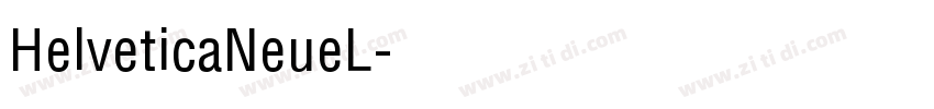 HelveticaNeueL字体转换