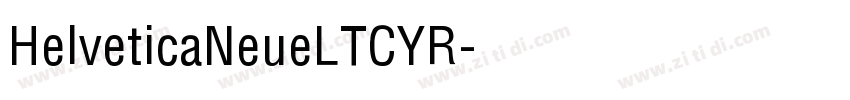 HelveticaNeueLTCYR字体转换