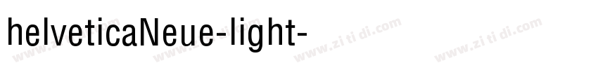 helveticaNeue-light字体转换