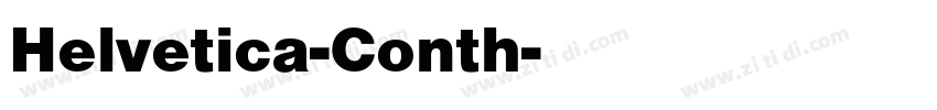 Helvetica-Conth字体转换