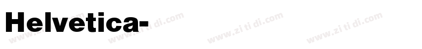 Helvetica字体转换
