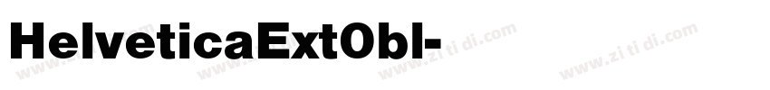 HelveticaExt0bl字体转换