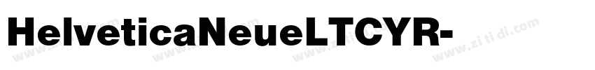 HelveticaNeueLTCYR字体转换