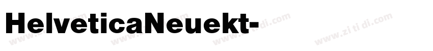 HelveticaNeuekt字体转换