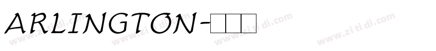 ARLINGTON字体转换