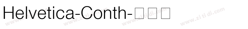 Helvetica-Conth字体转换