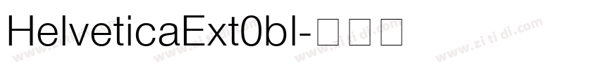 HelveticaExt0bl字体转换