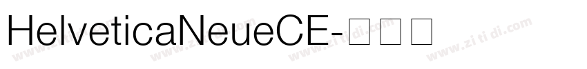 HelveticaNeueCE字体转换