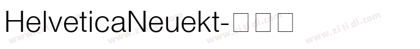 HelveticaNeuekt字体转换