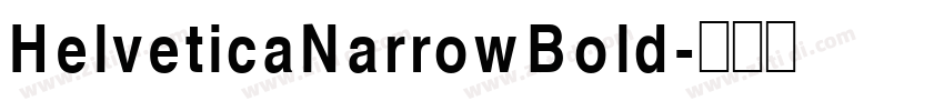 HelveticaNarrowBold字体转换