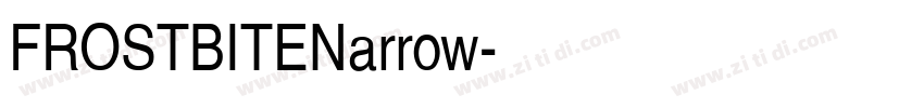 FROSTBITENarrow字体转换