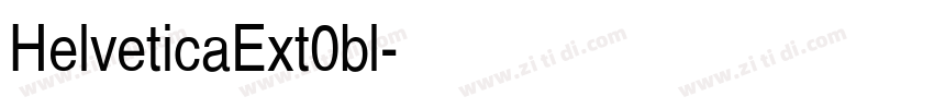 HelveticaExt0bl字体转换