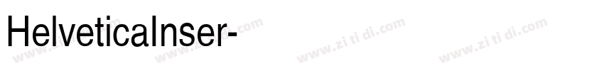 HelveticaInser字体转换
