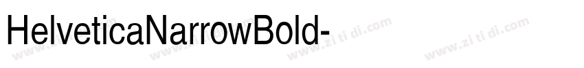 HelveticaNarrowBold字体转换