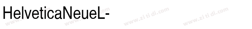 HelveticaNeueL字体转换