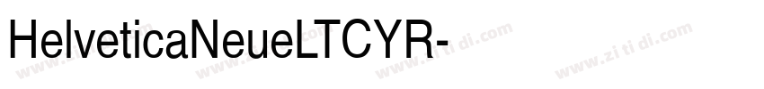HelveticaNeueLTCYR字体转换
