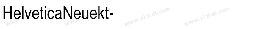 HelveticaNeuekt字体转换