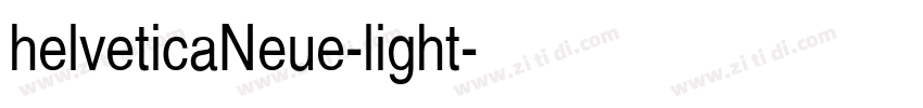 helveticaNeue-light字体转换