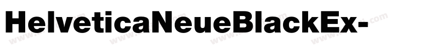 HelveticaNeueBlackEx字体转换 HelveticaNeueBlackEx字体转换