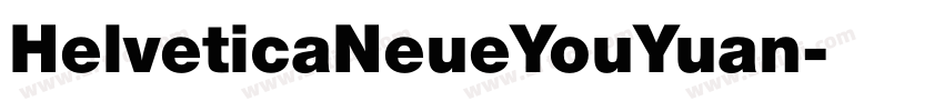 HelveticaNeueYouYuan字体转换
