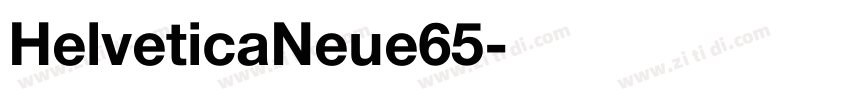 HelveticaNeue65字体转换