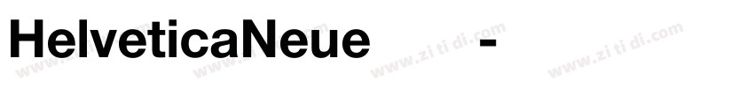 HelveticaNeue字体字体转换