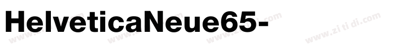 HelveticaNeue65字体转换