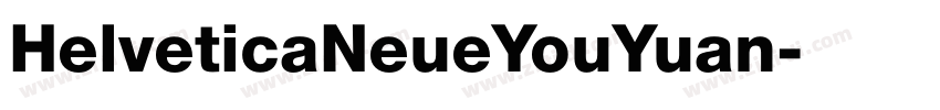 HelveticaNeueYouYuan字体转换