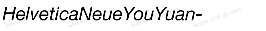 HelveticaNeueYouYuan字体转换