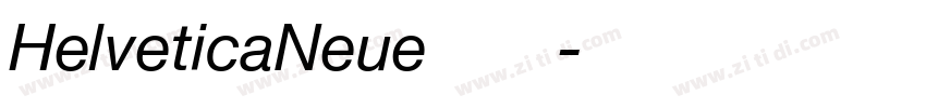 HelveticaNeue字体字体转换