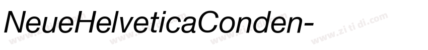 NeueHelveticaConden字体转换