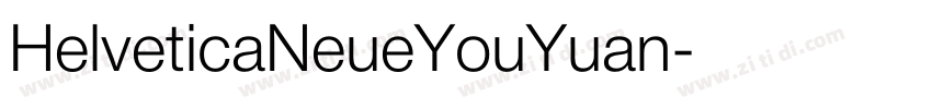 HelveticaNeueYouYuan字体转换