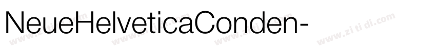 NeueHelveticaConden字体转换
