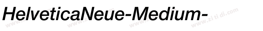 HelveticaNeue-Medium字体转换