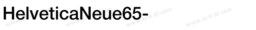 HelveticaNeue65字体转换