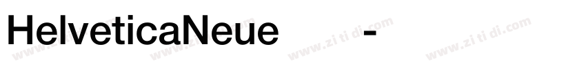 HelveticaNeue字体字体转换