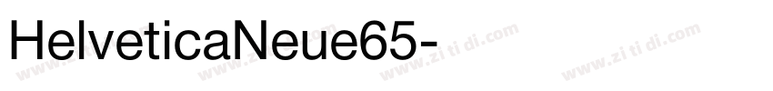 HelveticaNeue65字体转换
