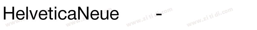 HelveticaNeue字体字体转换