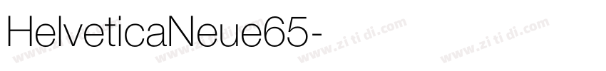 HelveticaNeue65字体转换