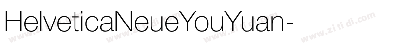 HelveticaNeueYouYuan字体转换