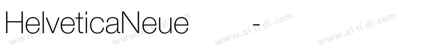 HelveticaNeue字体字体转换