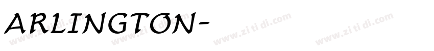 ARLINGTON字体转换